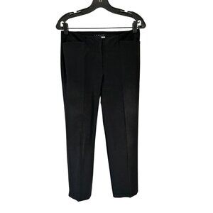 THEORY For Bergdorf Goodman Black Pants Strait Cut Front Pockets Size 4